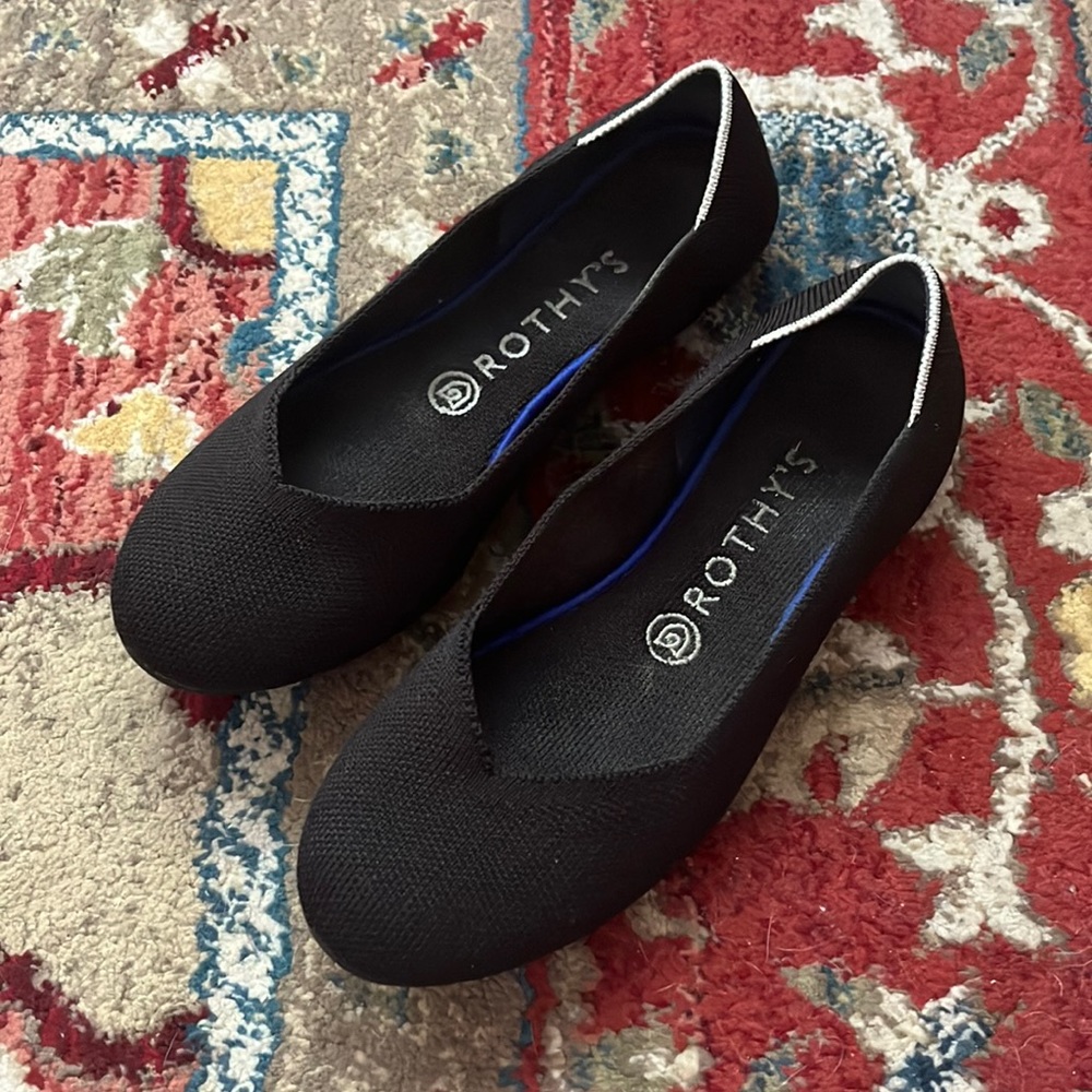 Rothys the flat womens 8 black